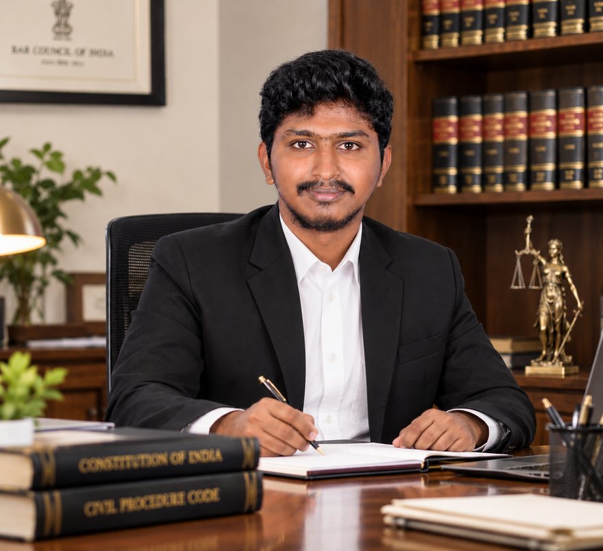 Professional portrait of Haridharan, Advocate in Avinashi, Tamil Nadu